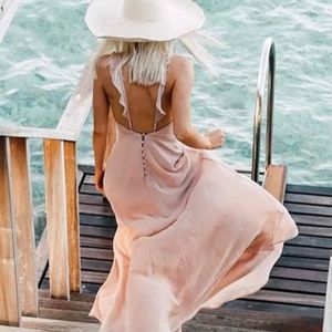 Lulus Meteoric Rise Blush Maxi Dress